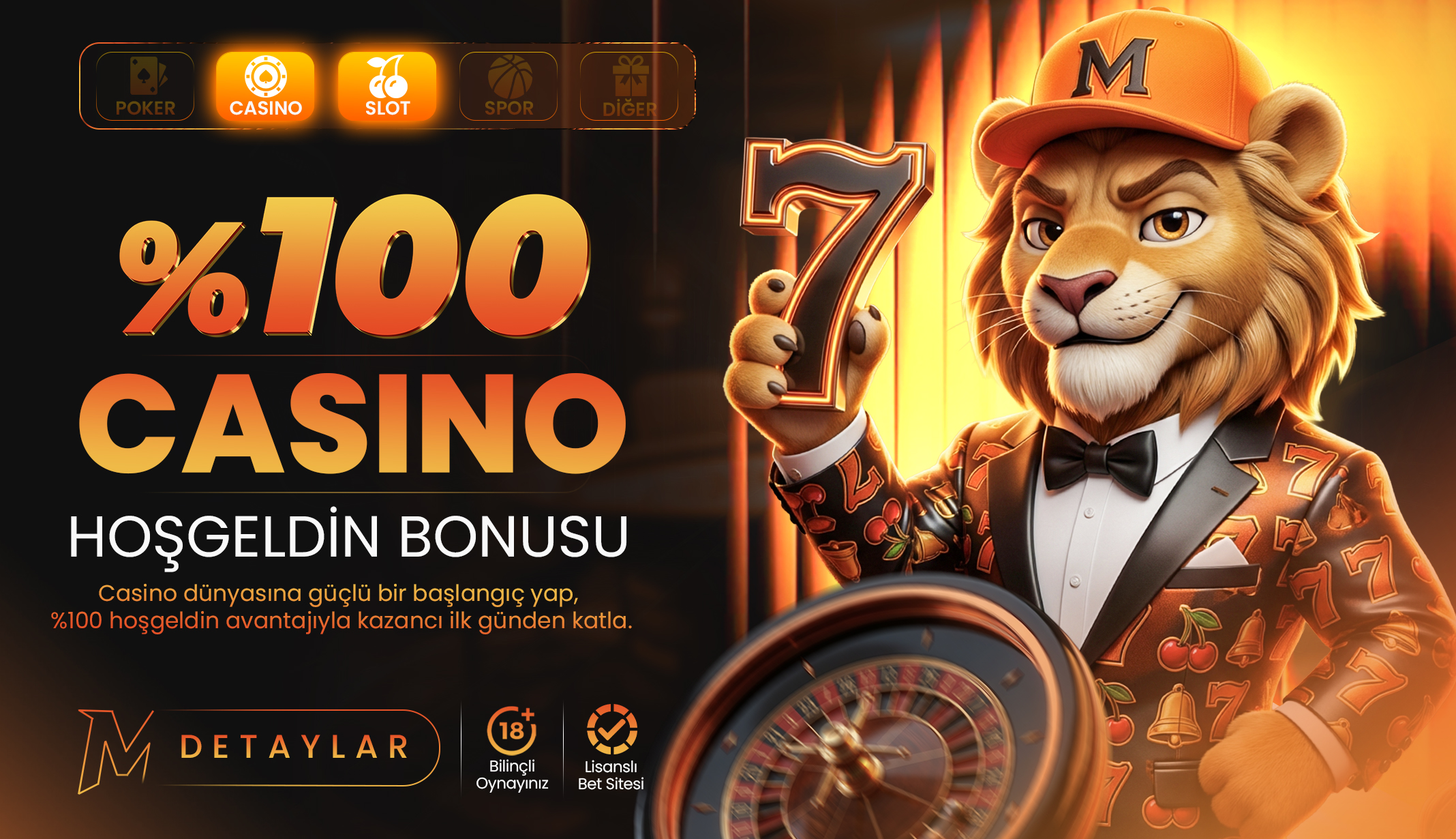Müebbet yüzde 100 casino hoş geldin bonusu